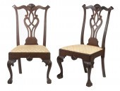 RARE PAIR OF 18TH C. NEW YORK CHIPPENDALE