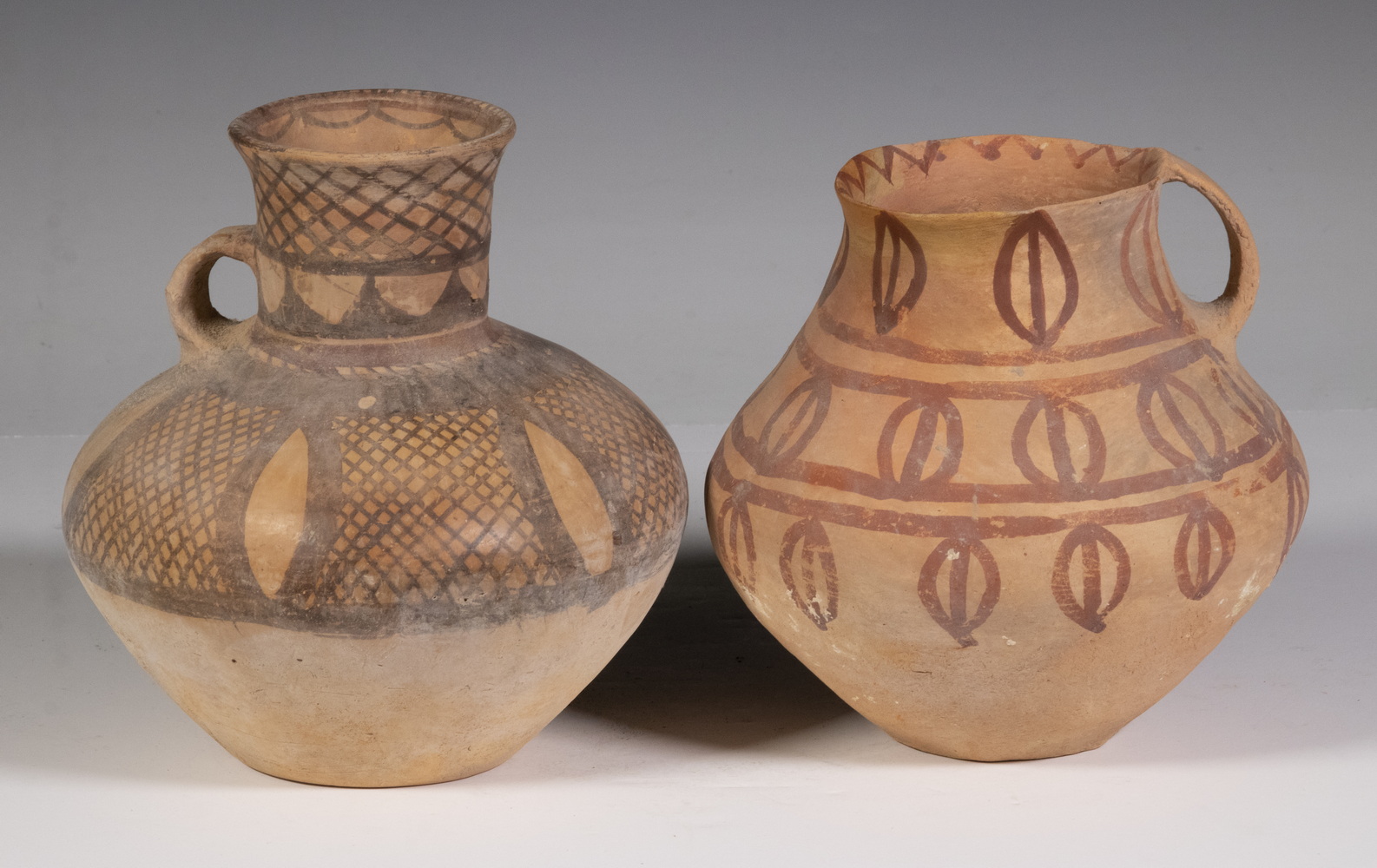  2 CHINESE NEOLITHIC POTTERY JARS  2b3d04