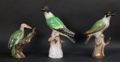3 GERMAN PORCELAIN BIRDS3 German porcelain