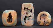 THREE PIECES OF ART POTTERY BY 2b7833