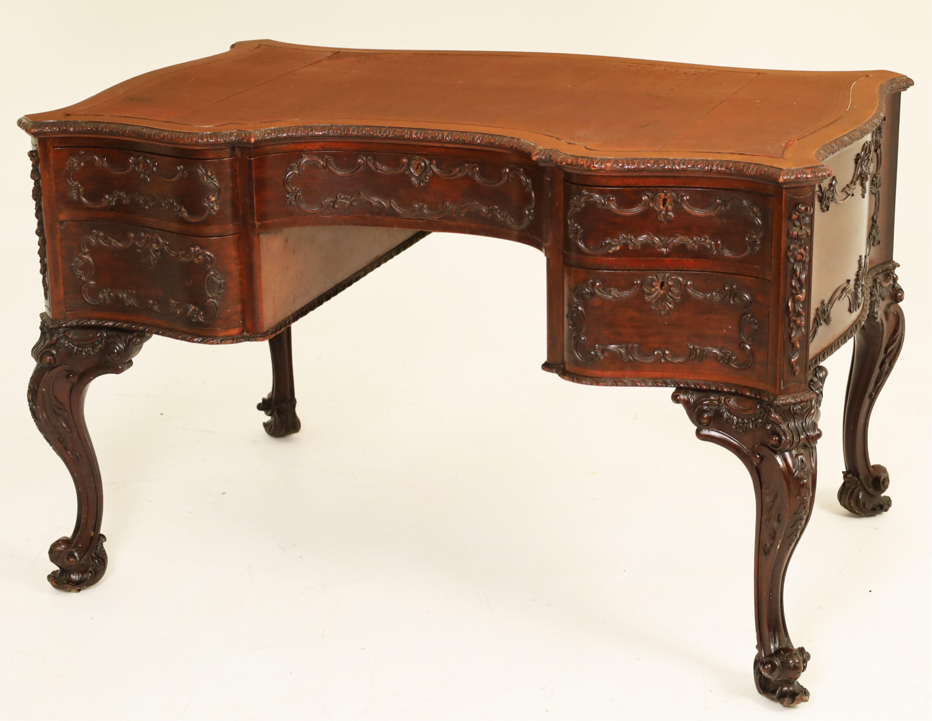 ENGLISH CHIPPENDALE CARVED ROCOCO