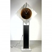 Infinity Mirror Tall Case Clock. Brushed