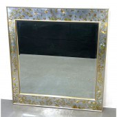 LaBARGE Mirror signed Mary Broner 1980.