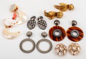 VINTAGE FRENCH & ITALIAN COUTURE EARRINGS,