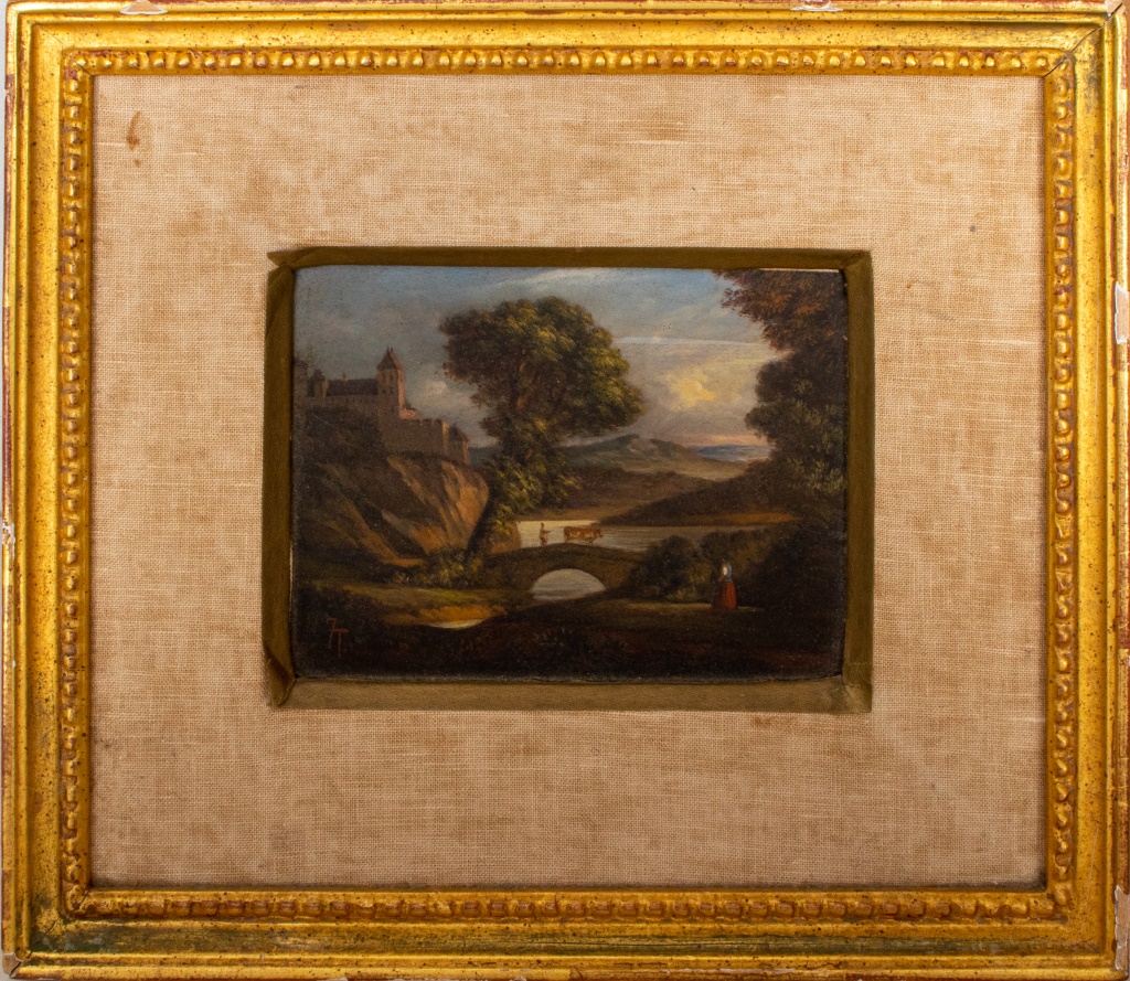 FRENCH LANDSCAPE WITH CASTLE OIL 2bc11d