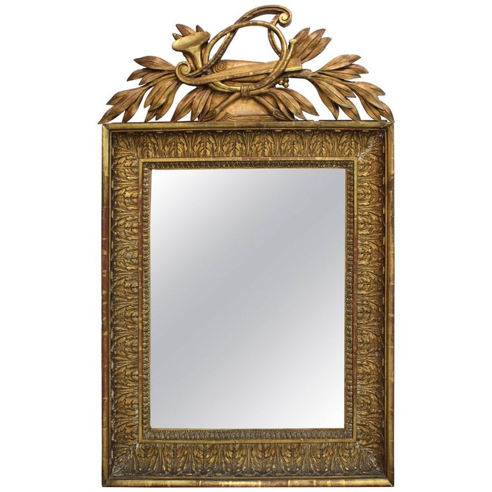 FRENCH NEOCLASSICAL GILTWOOD MIRROR 2bc4eb
