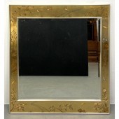 Asian Style gilt La Barge mirror, signed