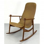 Modernist Open Arm Rocking Chair. Extended