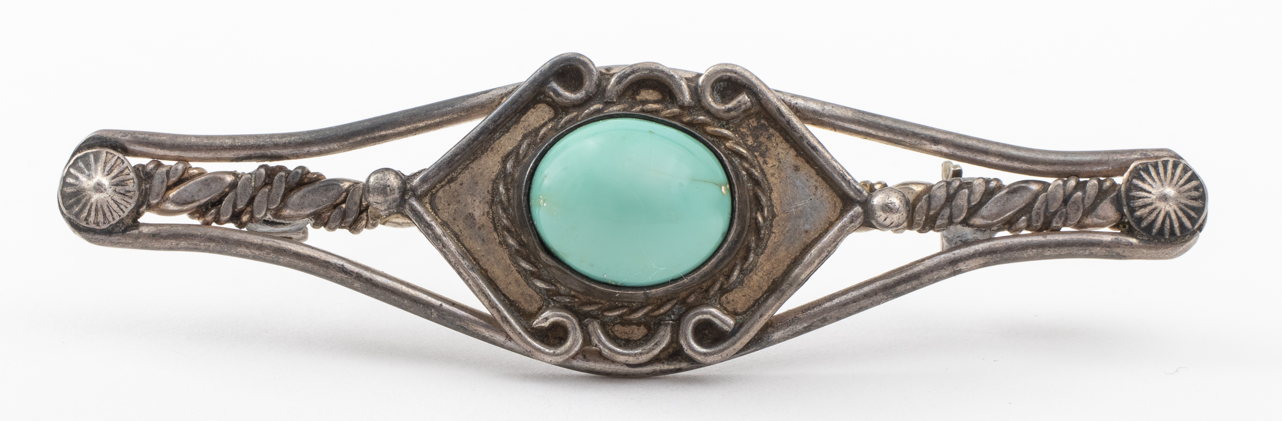 NAVAJO NATIVE AMERICAN SILVER TURQUOISE
