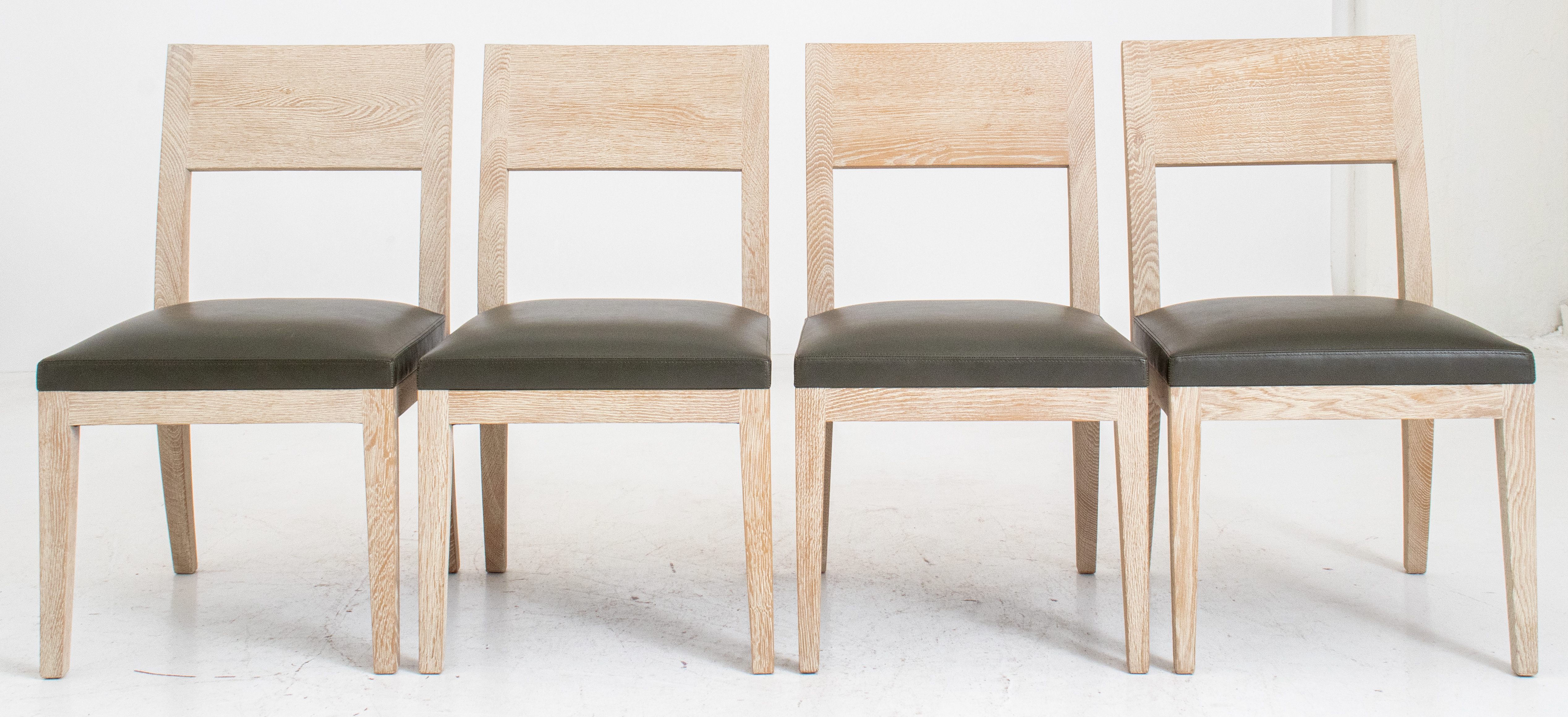 CHRISTIAN LIAIGRE CERUSED OAK CHAIRS  2be1a2