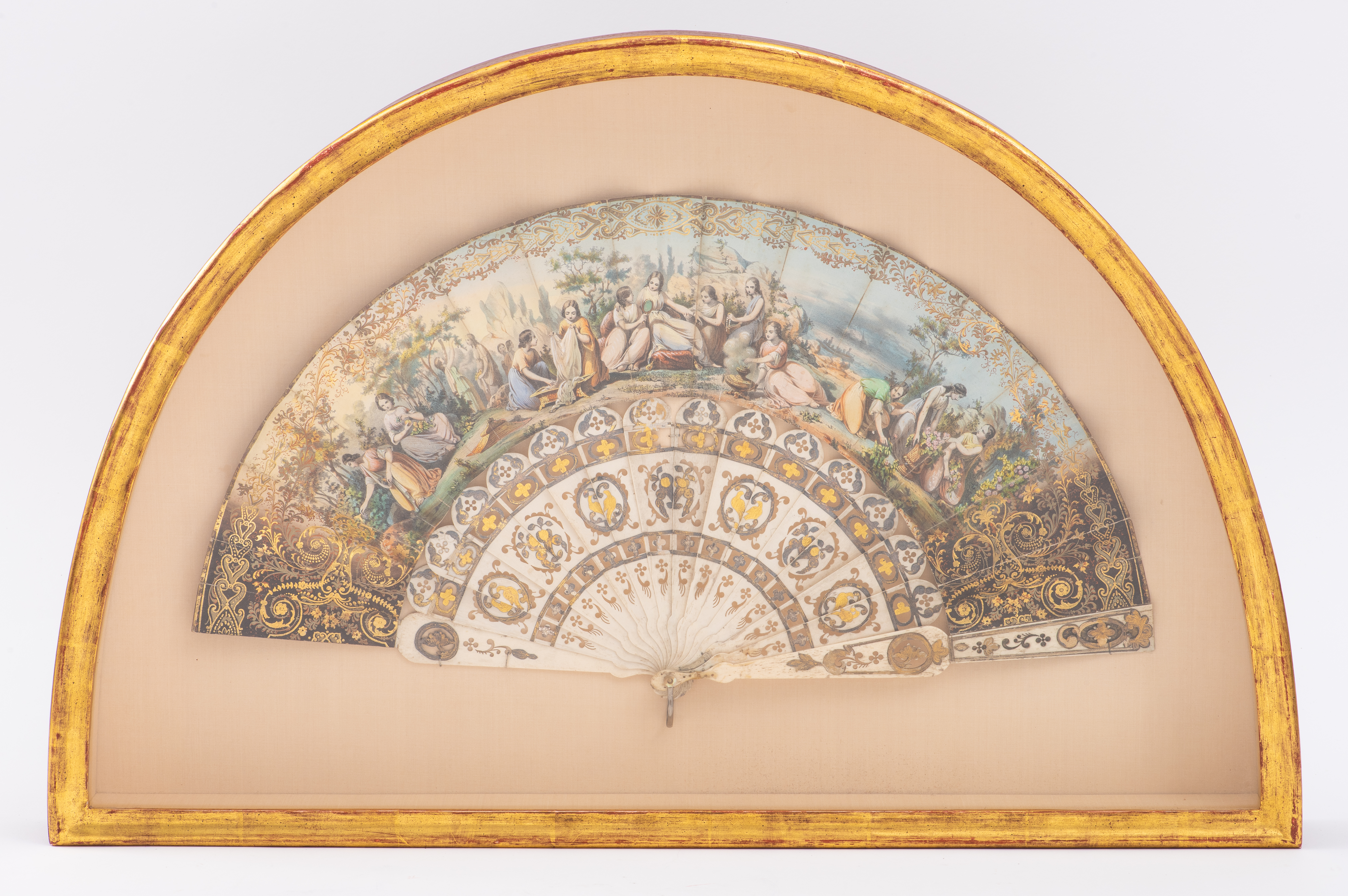 FRENCH POLYCHROME AND GILT DECORATED 2be628