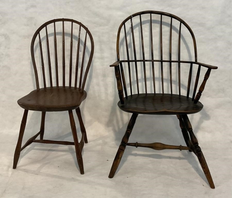 TWO WINDSOR CHAIRS TO INCLUDE 2c189b