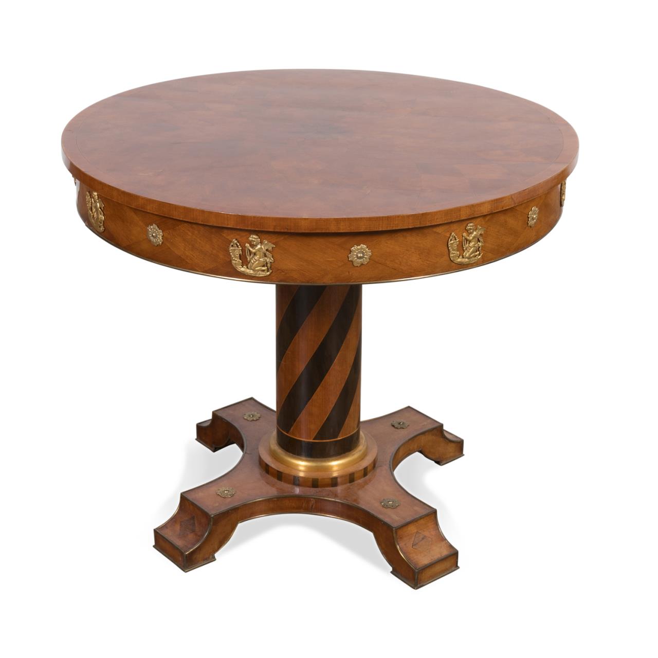 RUSSIAN EMPIRE INLAID CENTER TABLE  2bfd19