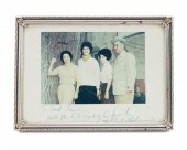 SIGNED JOHNSON & FAMILY PHOTOGRAPH TO