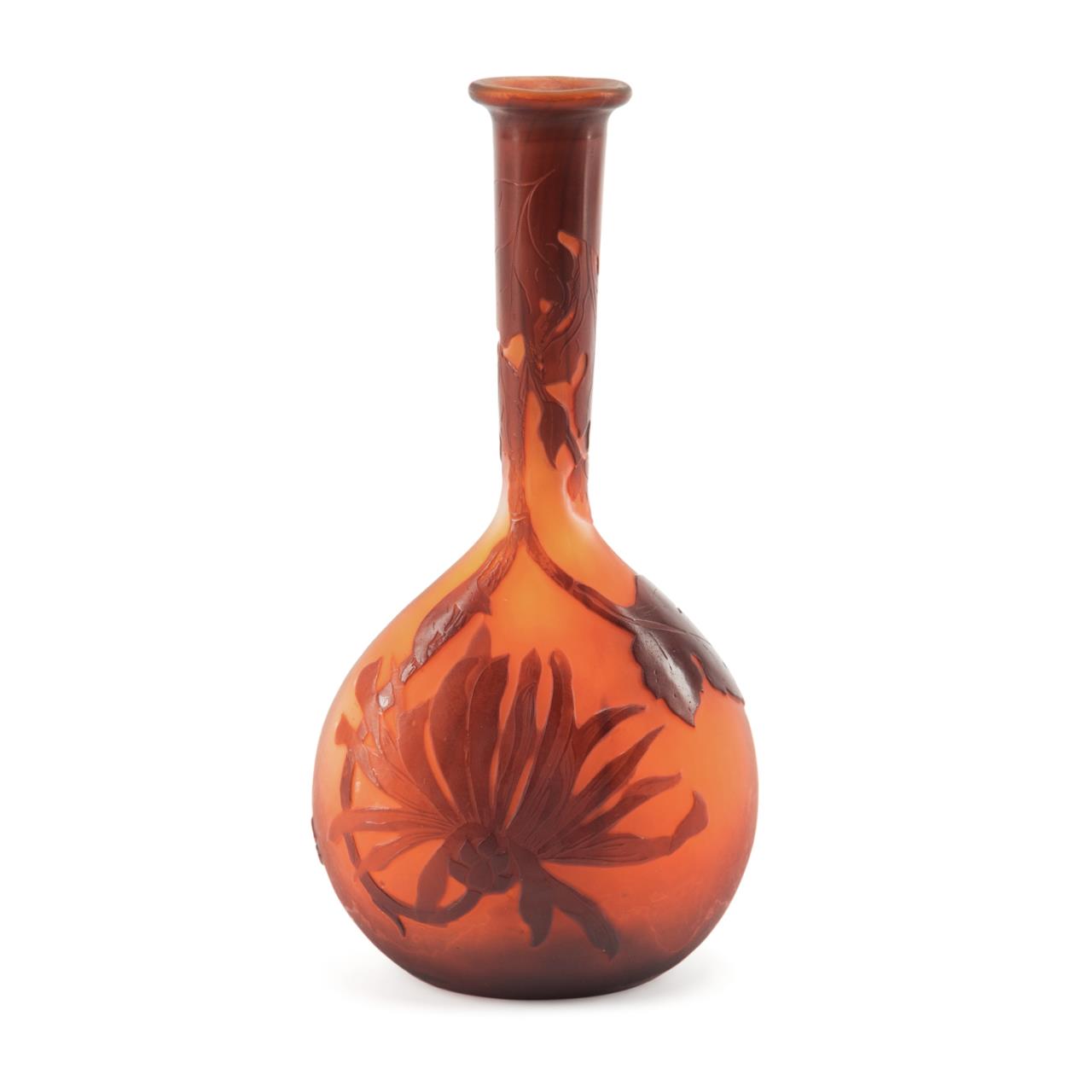 GALLE AMBER TO ORANGE CAMEO GLASS 2bfefc