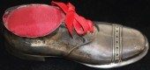 STERLING SILVER PIN CUSHION SHOE, EARLY