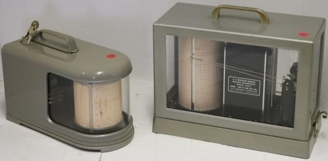 TWO 20TH C BAROGRAPHS ONE BY 2c2a6f
