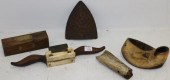 5 PIECE WHALING LOT, 19TH C TO INCLUDEA