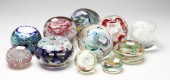 ELEVEN CONTEMPORARY ART GLASS PAPERWEIGHTS  2c2ed5