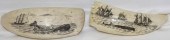 TWO EARLY 20TH CENTURY SCRIMSHAW 2c1ae1