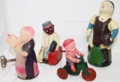 LOT OF 4 CELLULOID WIND-UP TOYS MADE