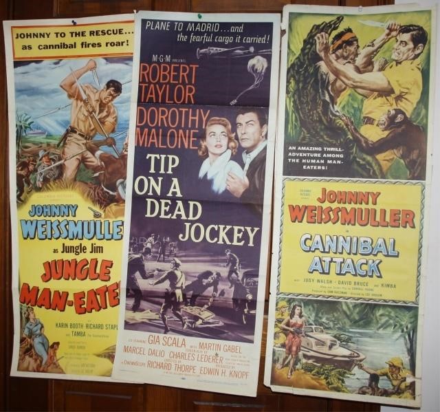 LOT OF 9 MID CENTURY MOVIE POSTERS  2c1f30