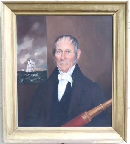 CA 1840, AMERICAN OIL PAINTING ON CANVAS,PORTRAIT