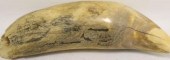MID 19TH C SCRIMSHAW WHALE TOOTH 2c2192