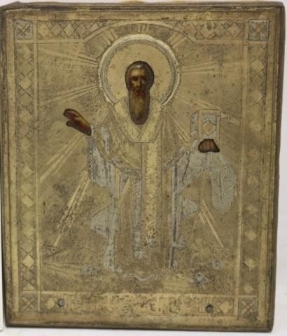 EARLY 19TH C RUSSIAN ICON ENGRAVED 2c27cc