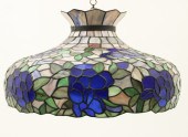 TIFFANY STYLE LEADED ART GLASS HANGING
