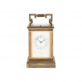 FRENCH BRASS REPEATER CARRIAGE CLOCK
LATE