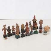 COLLECTION PRE-COLUMBIAN FIGURES AND