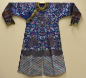 CHINESE IMPERIAL BLUE DRAGON ROBE W/