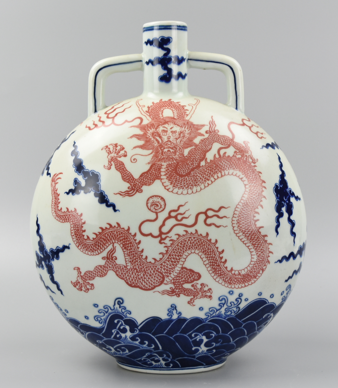 CHINESE BLUE COPPER RED DRAGON 2cf638