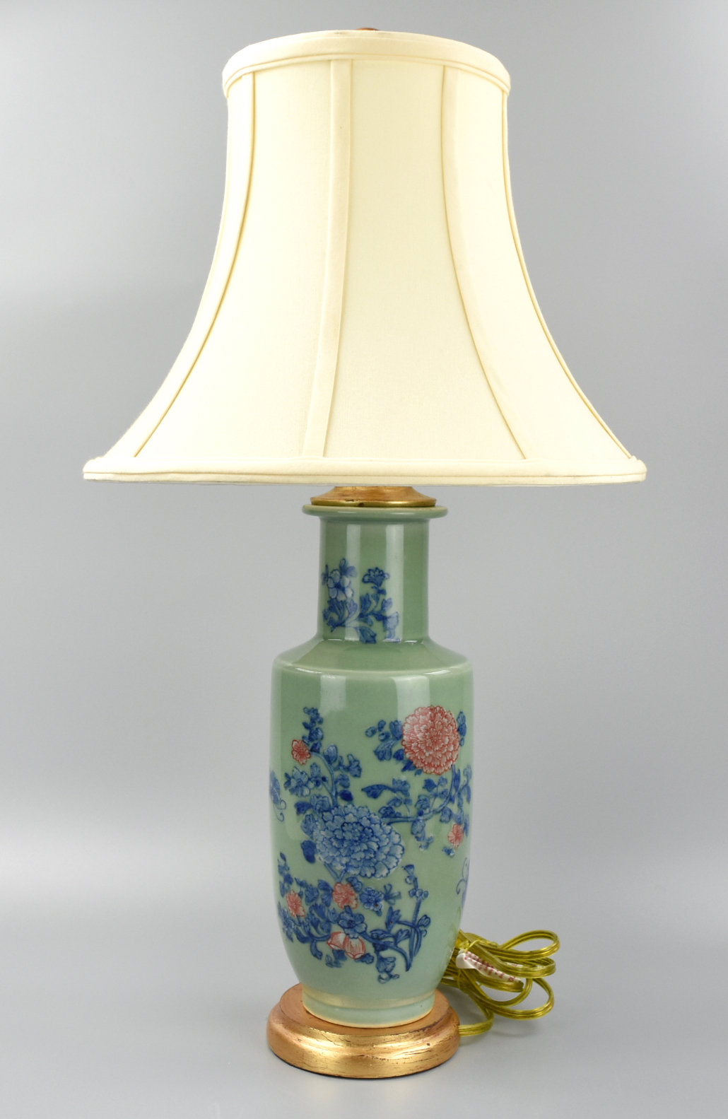 CHINESE CELADON GLAZE BLUE& RED