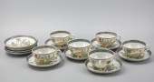 6 CUP 11 SAUCER: EXPORT CHINESE TEA