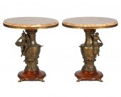 PR. 19TH C. MARBLE TOP TABLES STYLE