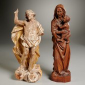 CONTINENTAL CARVED WOOD FIGURES  2ce40b