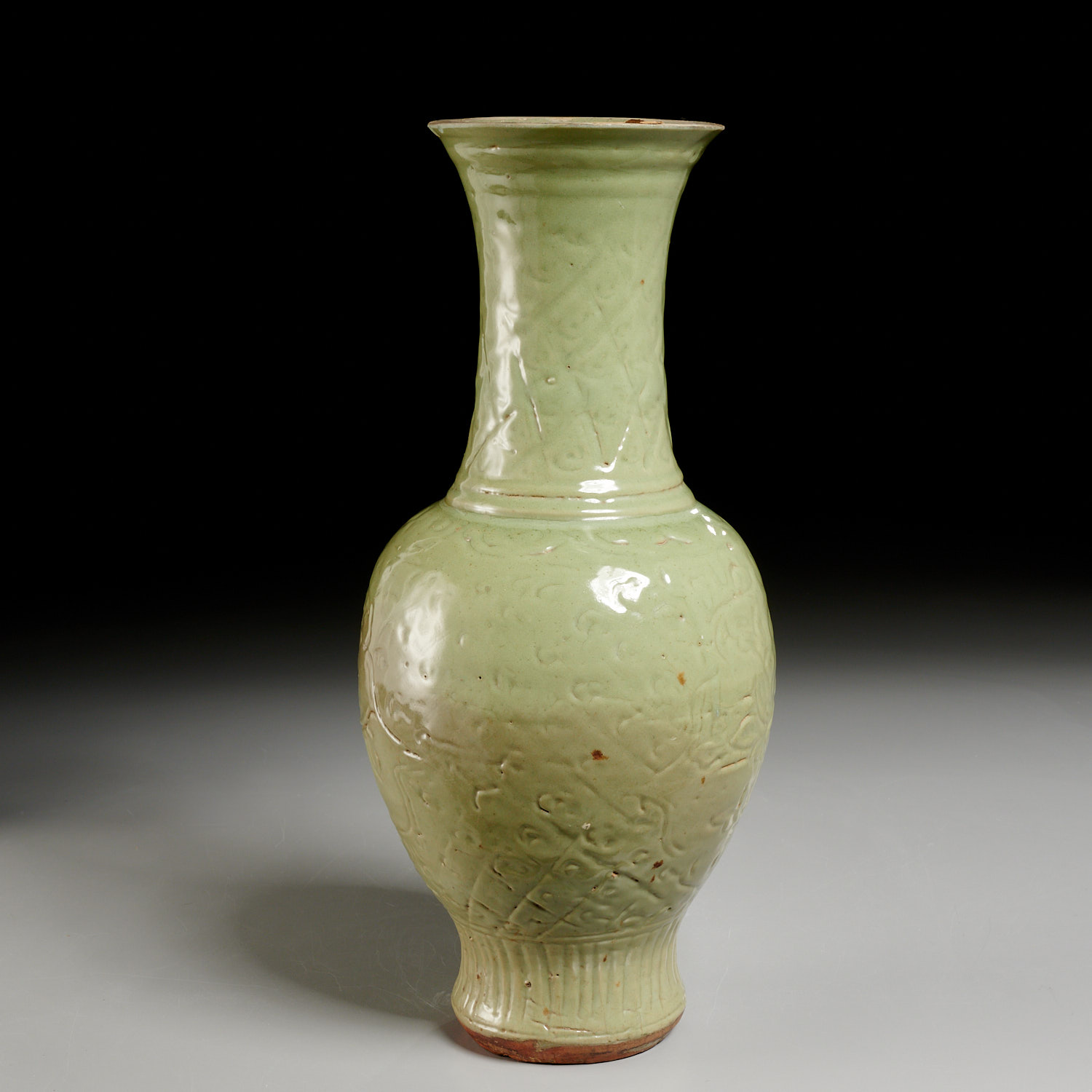 CHINESE CARVED LONGQUAN CELADON 2ce793