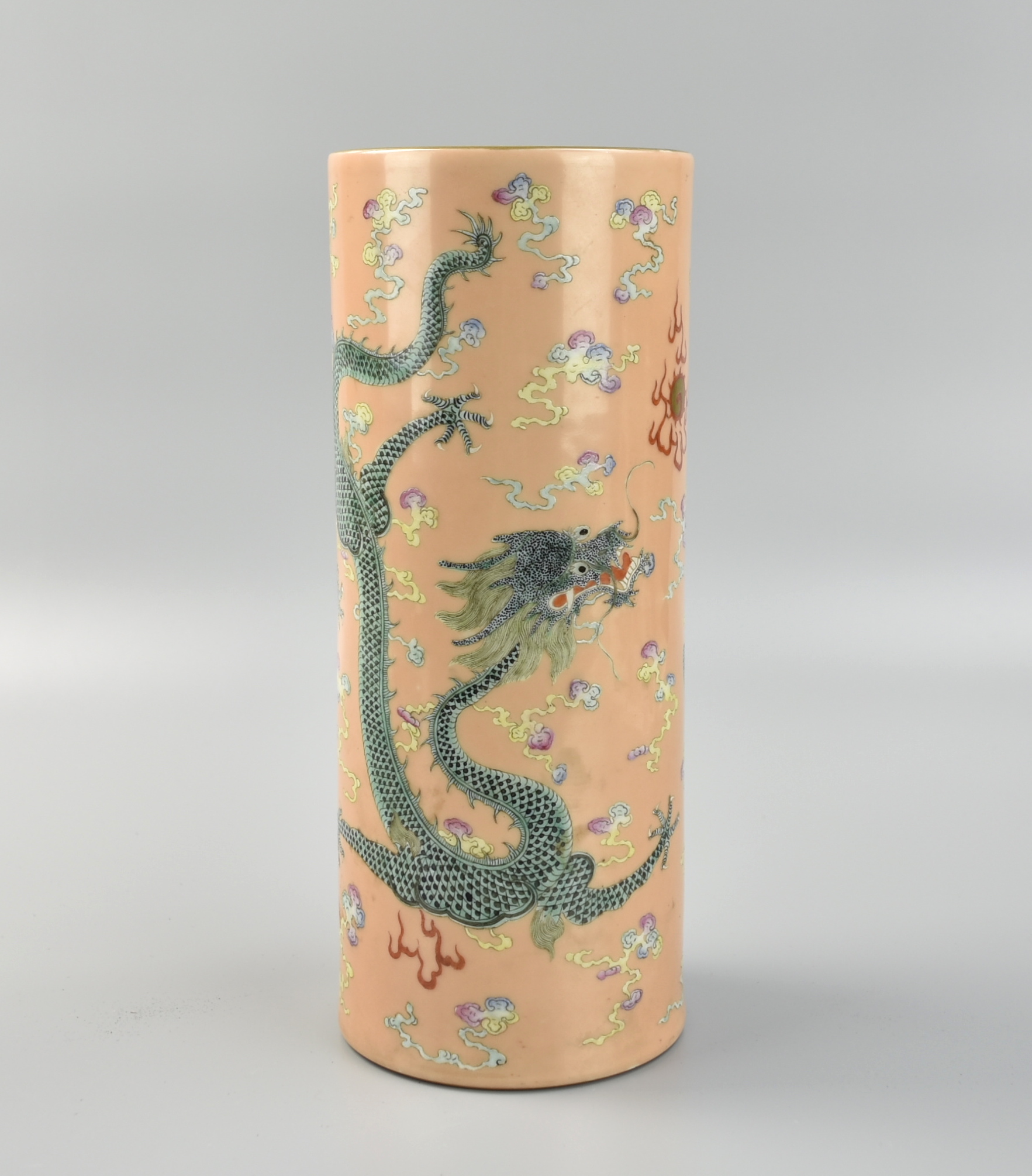 CHINESE FAMILLE ROSE HAT VASE W  2ce89d
