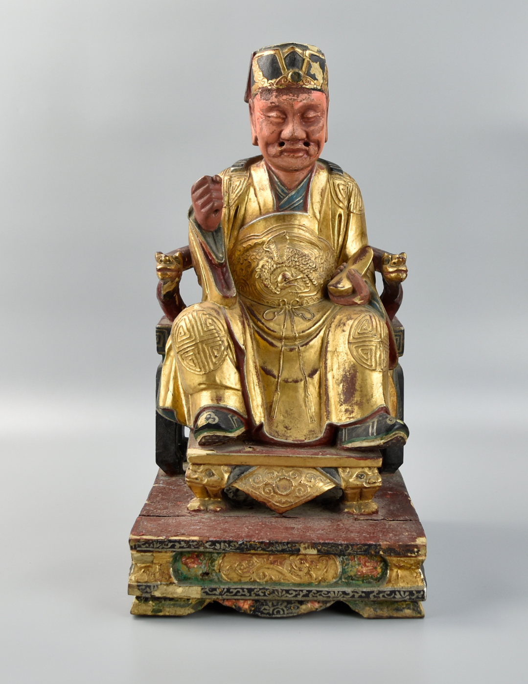 LARGE CHINESE GILT LACQUER WOOD 2ce8cd
