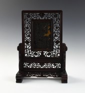 CHINESE CARVED TORTOISESHELL WOODEN