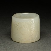 CHINESE WHITE JADE ARCHER S RING 2d13e7