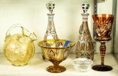 (LOT OF 6) GROUP OF EUROPEAN GLASS (Lot