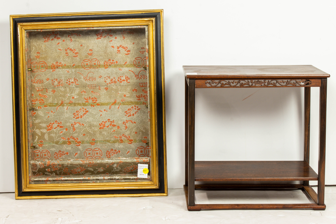  LOT OF 2 ASIAN FURNITURE ITEMS 2d165a