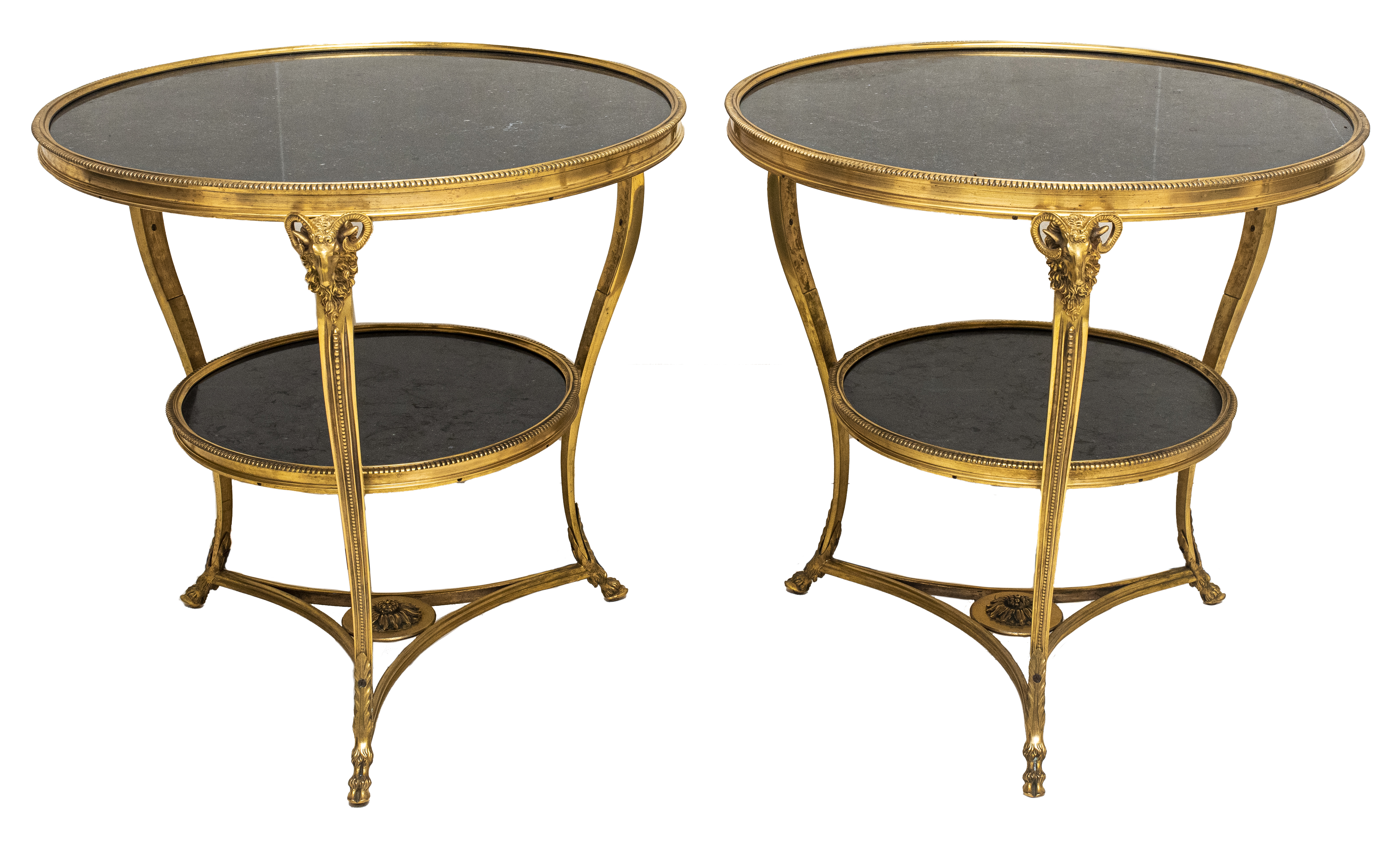 FRENCH EMPIRE STYLE GUERIDON TABLES  2d167b