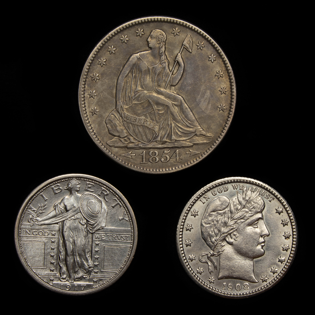  LOT OF 3 US TYPE COINS 1917 2d170d
