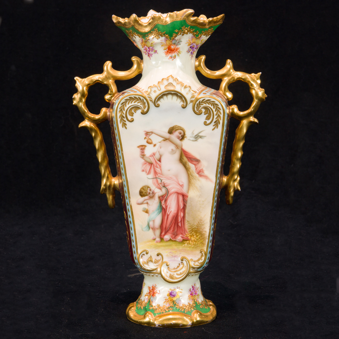 A VIENNA STYLE PORCELAIN CABINET
