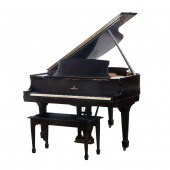 A STEINWAY MODEL M BABY GRAND PIANO