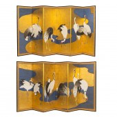 PAIR OF JAPANESE SIX PANEL   2d1a00